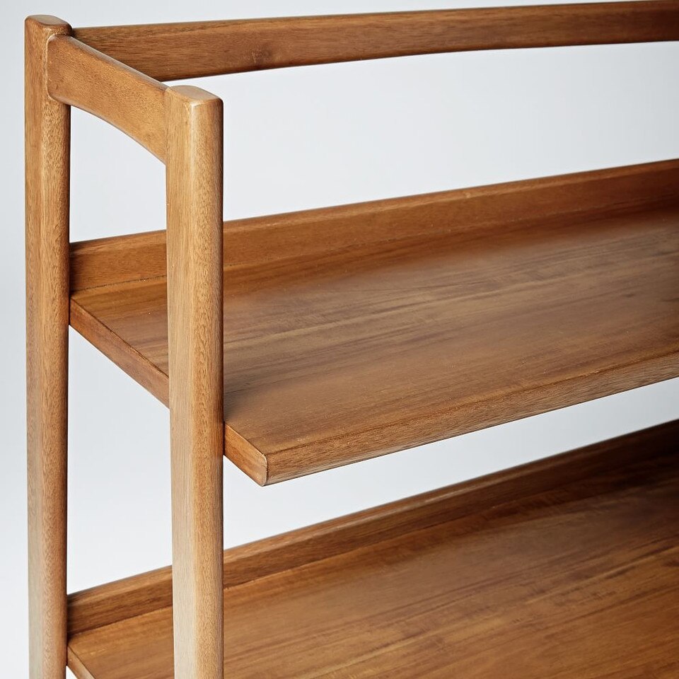 MidCentury Bookshelf Low Wide West Elm UK